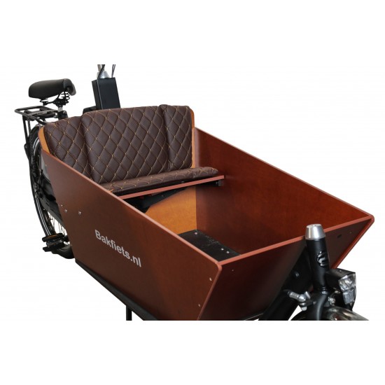 Bakfiets kussenset geschikt voor Bakfiets.nl Cargo Bike Capi donkerbruin