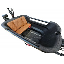 Batavus 2 kussenset, model Capi kleur cognac skyleer bakfiets kussens