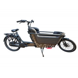 Batavus 2 lounge kussenset, model Capi kleur zwart-wit skyleer bakfiets kussens