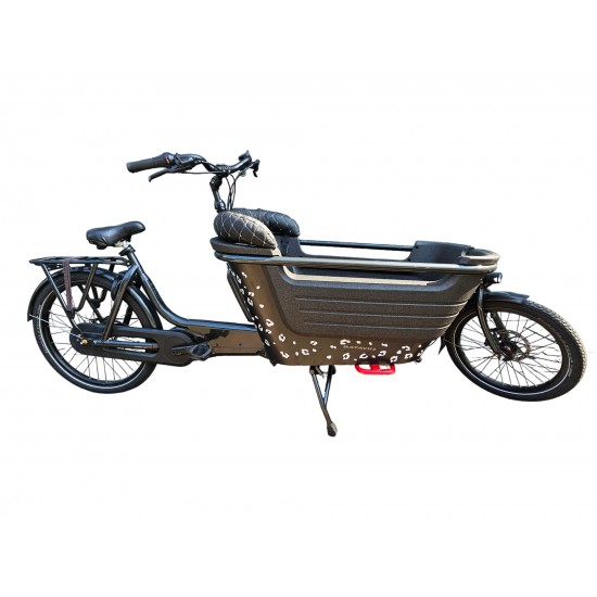 Batavus 2 lounge kussenset, model Capi kleur zwart-wit skyleer bakfiets kussens