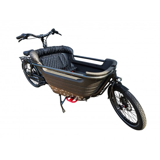 Batavus 2 lounge kussenset, model Capi kleur zwart-wit skyleer bakfiets kussens