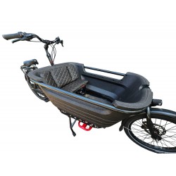 Batavus 2 kussenset, model Capi kleur zwart skyleer bakfiets kussens