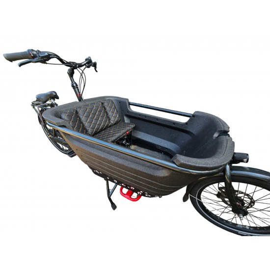 Batavus 2 kussenset, model Capi kleur zwart skyleer bakfiets kussens
