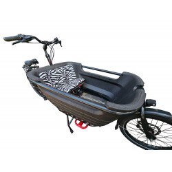 Batavus 2 kussenset, model Capi kleur zebra skyleer bakfiets kussens