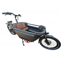 Batavus 2 kussenset, model Capi kleur donkerbruin skyleer bakfiets kussens