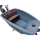 Dolly Bakfiets kussenset, model Capi, kleur bruin, 3 cm dikke skyleer bakfiets kussens