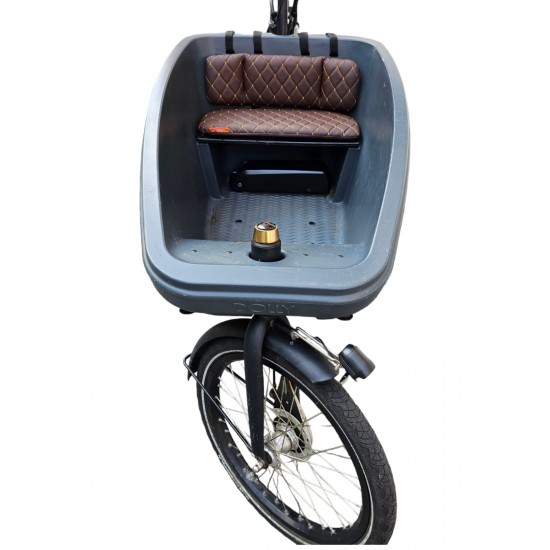 Dolly Bakfiets kussenset, model Capi, kleur bruin, 3 cm dikke skyleer bakfiets kussens