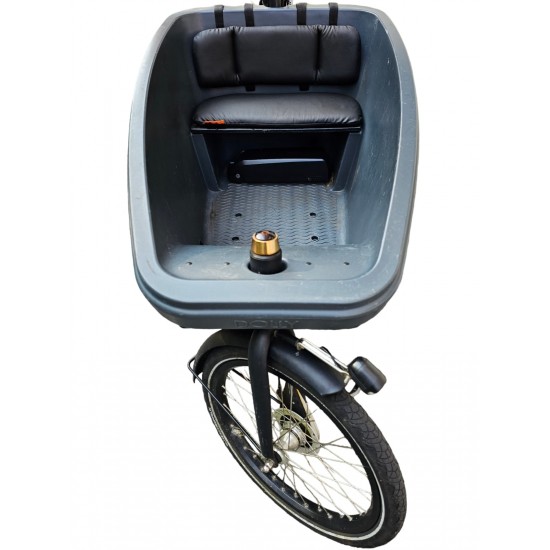 Dolly Bakfiets kussenset, model Evi, kleur zwart, 3 cm dikke skyleer bakfiets kussens
