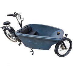 Dolly Bakfiets kussenset, model Evi, kleur zwart, 3 cm dikke skyleer bakfiets kussens