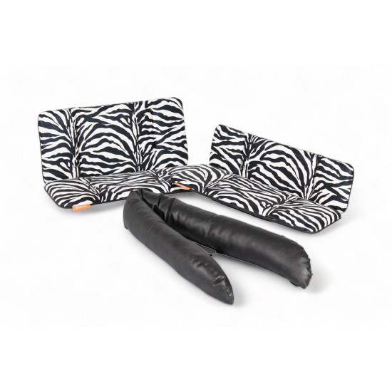 Babboe Big Bakfiets kussenset model Evi kleur zebra