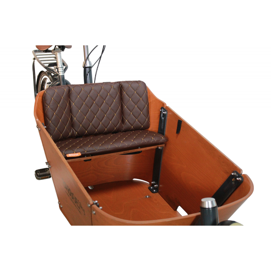 Babboe City kussenset model Capi  kleur donkerbruin