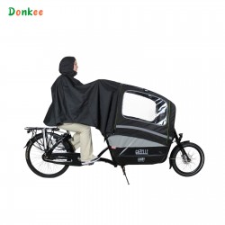 Poncho geschikt voor Gazelle Cabby bakfiets kleur zwart