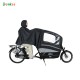 Poncho geschikt voor Gazelle Cabby bakfiets kleur zwart