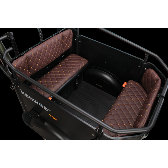 Keewee Bakfiets kussenset model Capi kleur bruin