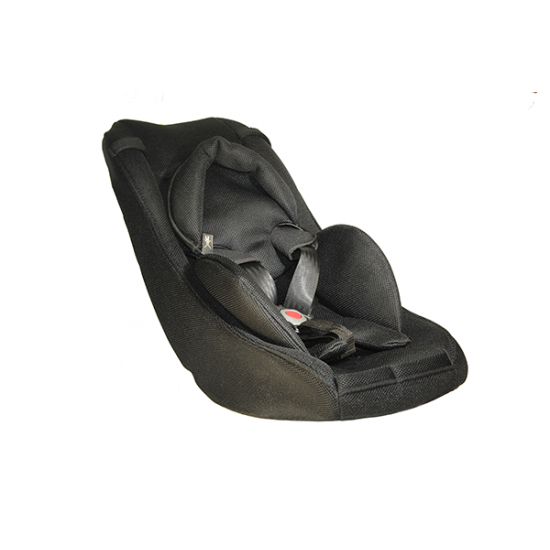 Melia bakfiets babyschaal comfort Plus 2-9 maanden 5 punts bevestiging zwart