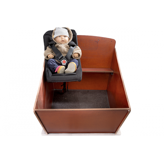 Melia bakfiets babyschaal comfort 2-9 maanden 5 punts bevestiging zwart