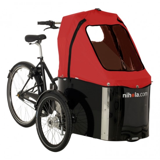 Nihola Family E-bakfiets, geschikt voor 2 kinderen